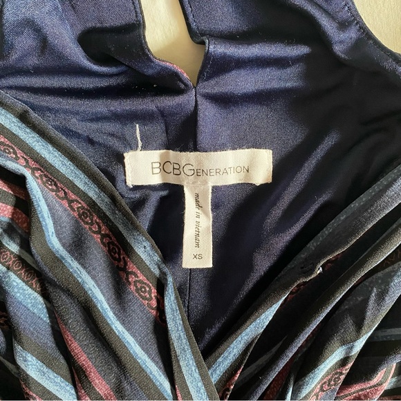 BCBGeneration Striped High Low Midi Dress - xs/s - Picture 11 of 11